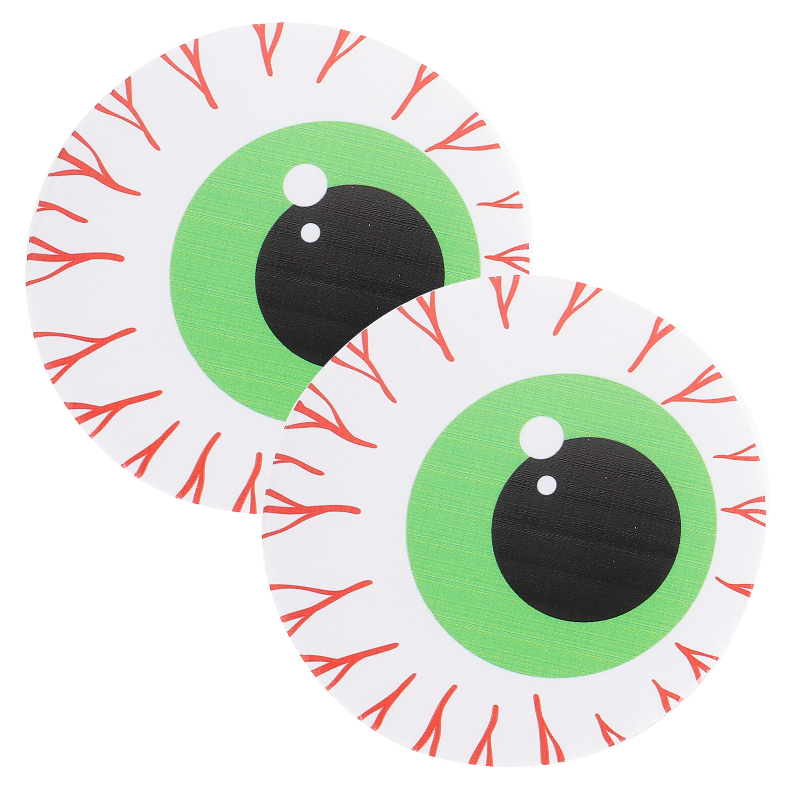 2pcs Halloween Eyeball Window Decors Decorative Eyeball Sticker Removable  Eyeball Window Decals